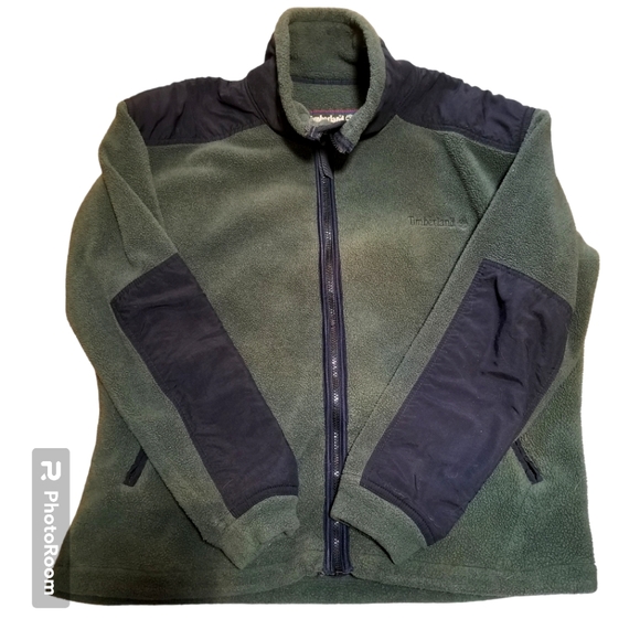 Timberland Jackets & Blazers - Timberland weather gear forest green fleece zip front jacket in very GUC sz Lg